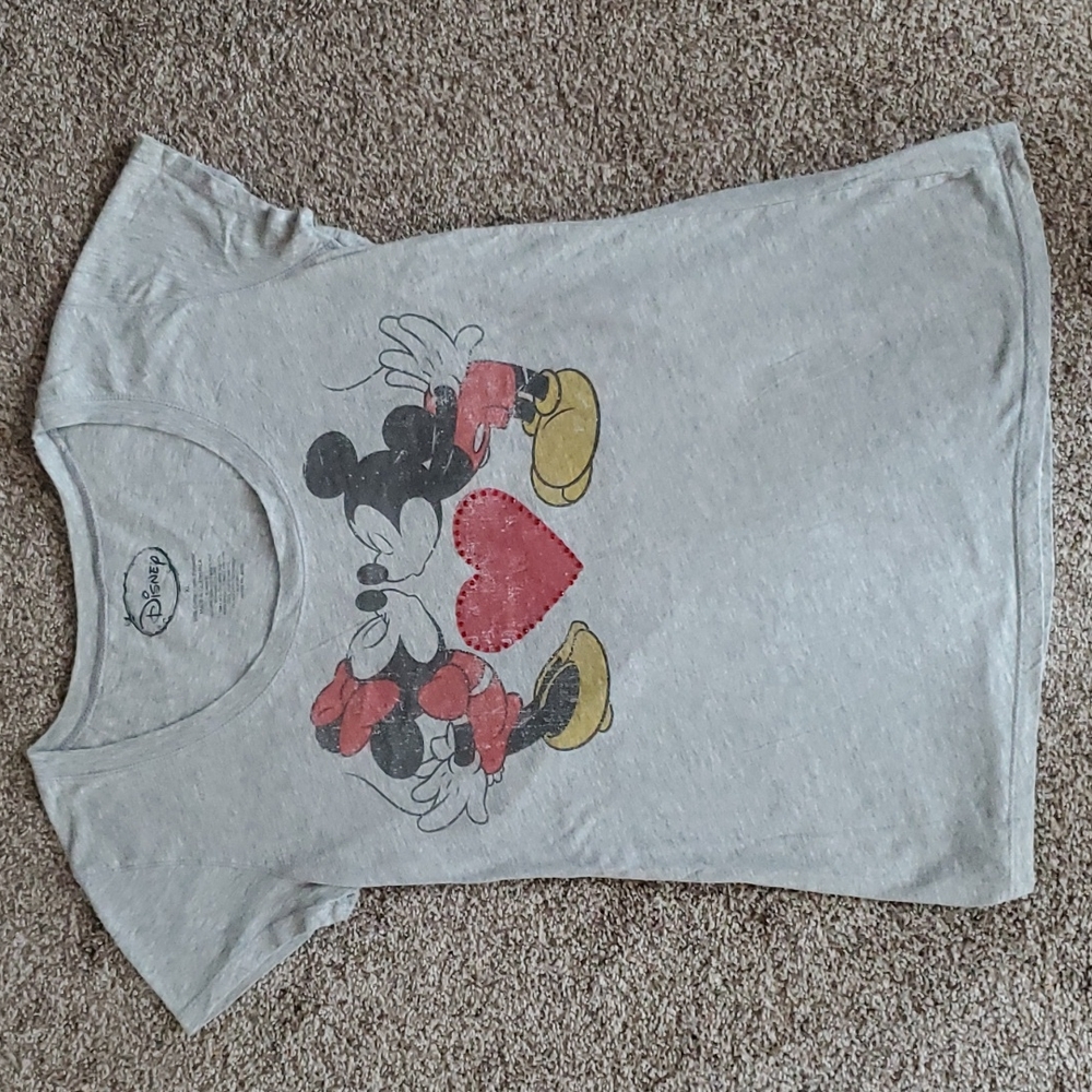 Disney Women's Mickey & Minnie Mouse T-Shirt XL